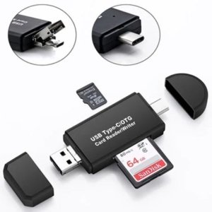 Lector de memoria Micro SD y OTG Tipo C 5 en 1 Micro USB