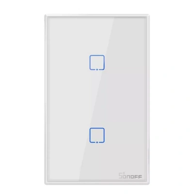 Sonoff T2us2c Smart Wifi Touch On/off Wall Switch Blanco - 36 usd