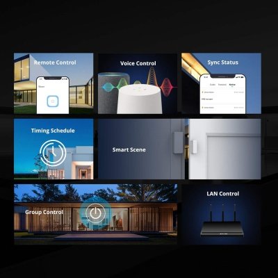 Módulo de interruptor de luz inalámbrico inteligente SONOFF R2 Basic R2 de 10 A con WiFi para solución de automatización del hogar inteligente, funciona con Amazon Alexa y Google Home, funciona con Alexa - Image 3