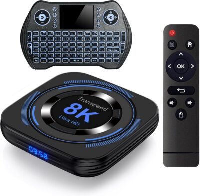 Combo 5 Android TV Box 12.0 2GB 16GB soporte 8K Dual-WiFi 2.4G 5.8G TV Box Android H618 Chipset con HDR10 BT4.0 USB 2.0 3D Ethernet con mini teclado retroiluminado -50 USD - Image 2