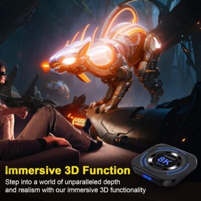 Combo 5 Android TV Box 12.0 2GB 16GB soporte 8K Dual-WiFi 2.4G 5.8G TV Box Android H618 Chipset con HDR10 BT4.0 USB 2.0 3D Ethernet con mini teclado retroiluminado -50 USD - Image 8