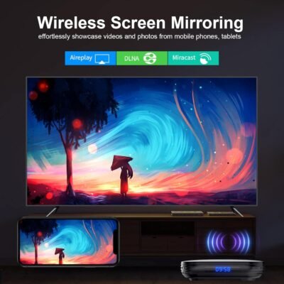 Combo 4 Android TV Box 12.0 4GB RAM 32GB ROM Soporte 8K 6K Dual-WiFi 2.4G 5.8G Android Box H618 Chipset con HDR10 BT5.0 USB 2.0 3D Ethernet con mini teclado retroiluminado - 100 USD - Image 7