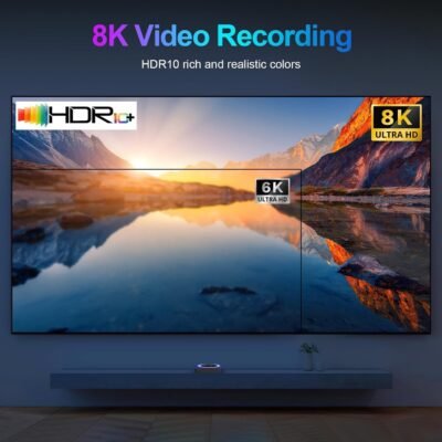 Combo 3 Android TV Box 13.0, Android Box 4GB RAM 64GB ROM, Quad Core Android Smart 8K TV Box con mini teclado soporte 2.4G/5.0GHz Dual WiFi 100M Ethernet Bluetooth - 54 USD - Image 5