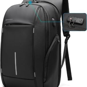 BANGE Bolso bandolera, bolso impermeable para el pecho para hombre, bolsas de hombro, mochila cruzada para hombres - 57 USD