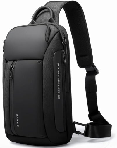 BANGE Bolso bandolera, bolso impermeable para el pecho para hombre, bolsas de hombro, mochila cruzada para hombres - 57 USD - Image 2
