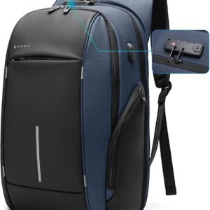 BANGE Mochila de viaje, mochila antirrobo para laptop de 15.6 pulgadas, Negro (actualización), Computadora portátil - 80 USD