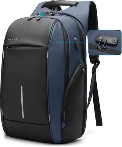 BANGE Mochila de viaje, mochila antirrobo para laptop de 15.6 pulgadas, Negro (actualización), Computadora portátil - 80 USD