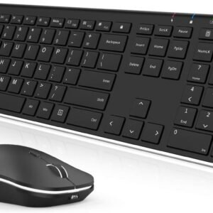 Arteck Combo de teclado y mouse inalámbricos 2.4G de acero inoxidable ultra delgado - 54 USD