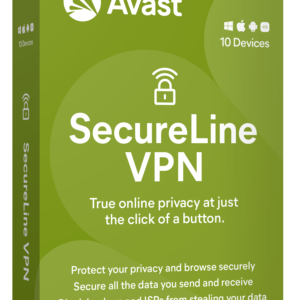 Vpn Avast Secureline Vpn - 10 Dispositivos - 2 Años