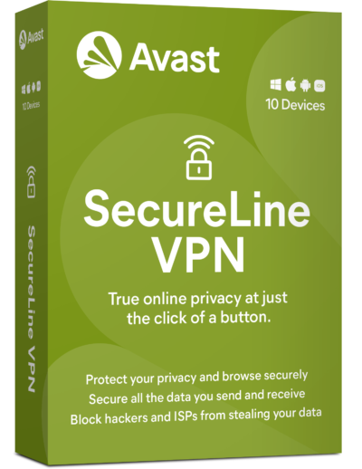 Vpn Avast Secureline Vpn - 10 Dispositivos - 2 Años