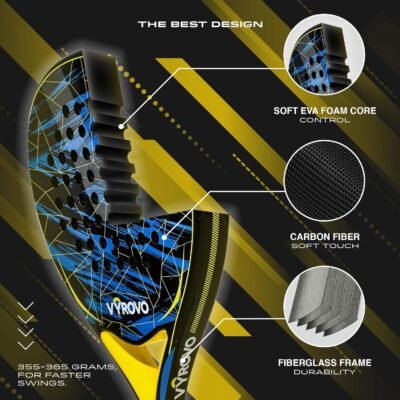 Carbon Halo EVA Soft Core Raqueta de pádel - 57 USD - Image 7