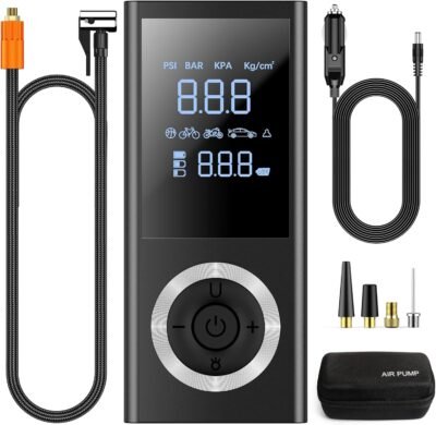 Cordless Tire Inflator Portable Air Compressor - 57 USD