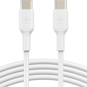 Cable de carga rápida tipo C de 2 METROS de largo marca BELKIN. Certificados por Apple y Samsung
