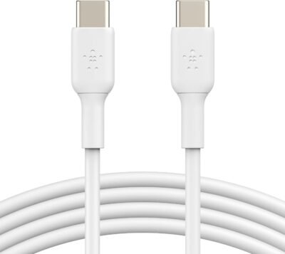 Cable de carga rápida tipo C de 2 METROS de largo marca BELKIN. Certificados por Apple y Samsung