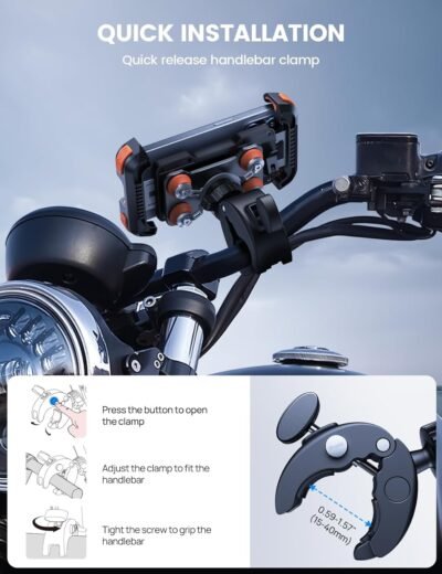 Lamicall Soporte de teléfono para motocicleta - 61 - Image 2