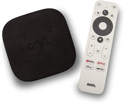 ONN Dispositivo de transmisión Android TV 4K UHD con contro